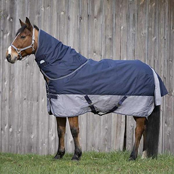 Equitheme Standard Valdeltagande Matta Tyrex 600 D Polyfil 300g Blå 130-95 cm