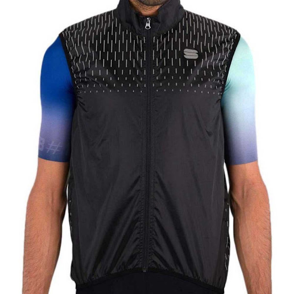 Sportful Gilet Reflex Sort 2XL Mand