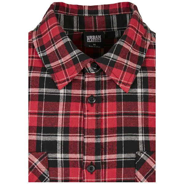 Urban Classics Skjorte Checked Roots Rød M Mand