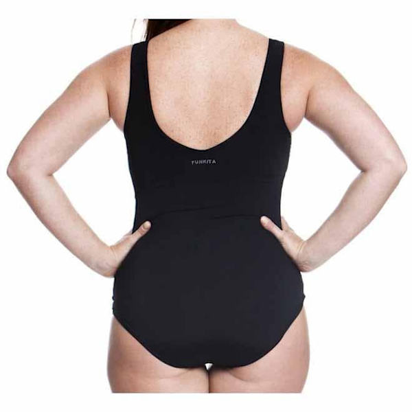 Funkita Badedragt Zip Front Sort AUS 12 Kvinde