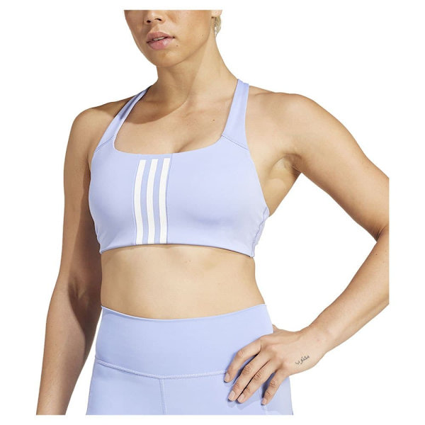 Adidas Powerimpact 3 Stripes Sport-bh Med Medium Stöd  M / CD Kvinna