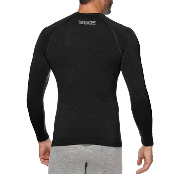 Sixs Ts2 Merinos Långärmad Baslager Svart 2XL-3XL Man