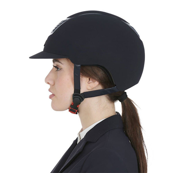 Equestro Hjelm Modello Eclipse Plain Velvet (3 Padding)  56-58 cm