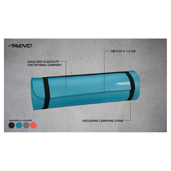 Avento Matto Nbr Fitness/yoga Punainen 183 x 61 cm
