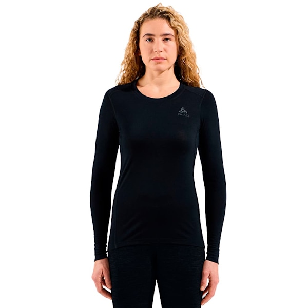 Odlo Merino 200 Langærmet Baselayer Sort XS Kvinde