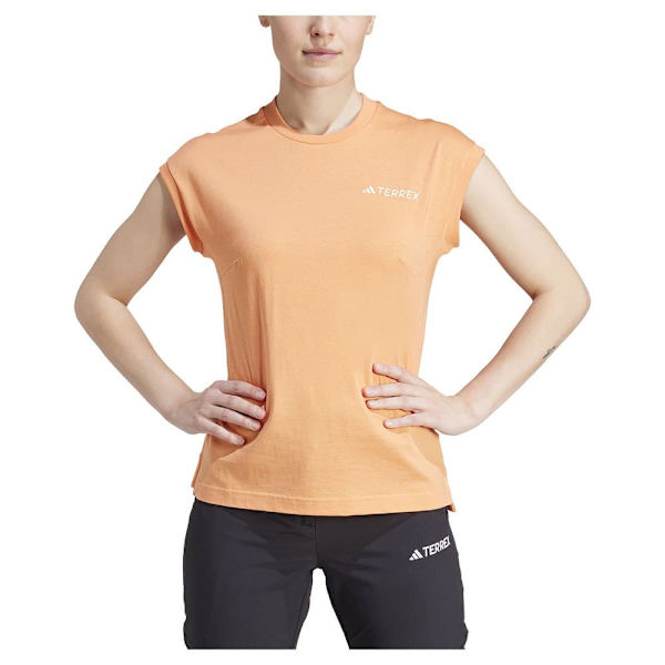 Adidas Xpl Logo ärmlös T-shirt Orange M Kvinna