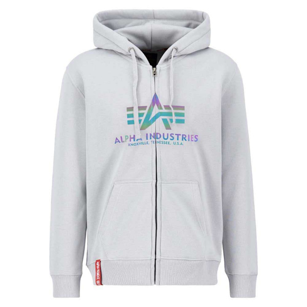 Alpha Industries Basic Sweatshirt Med Lynlås Hvid S Mand