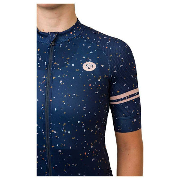 Agu Mini Flower Lyhythihainen Pyöräilypaita Sininen 2XL Nainen
