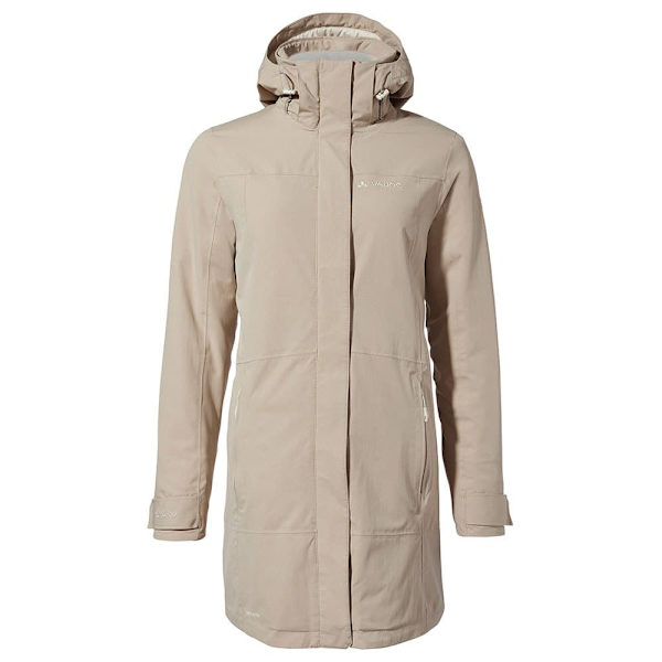 Vaude Skomer Wool Ii Parka Beige 46 Kvinde