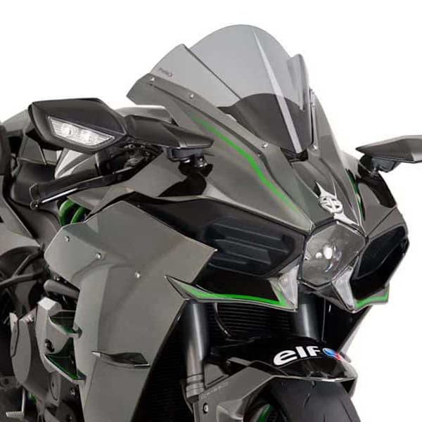 Puig Z-racing Vindruta Kawasaki Ninja H2 Grå