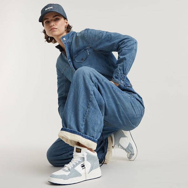 G-star Cocoon Overall Blå S Kvinna