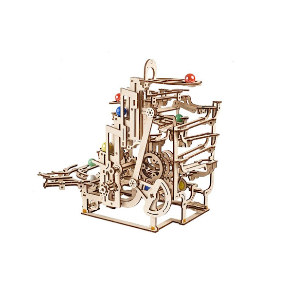 Ugears Marble Run Tiered Hoist Trä Mekanisk Modell Silver