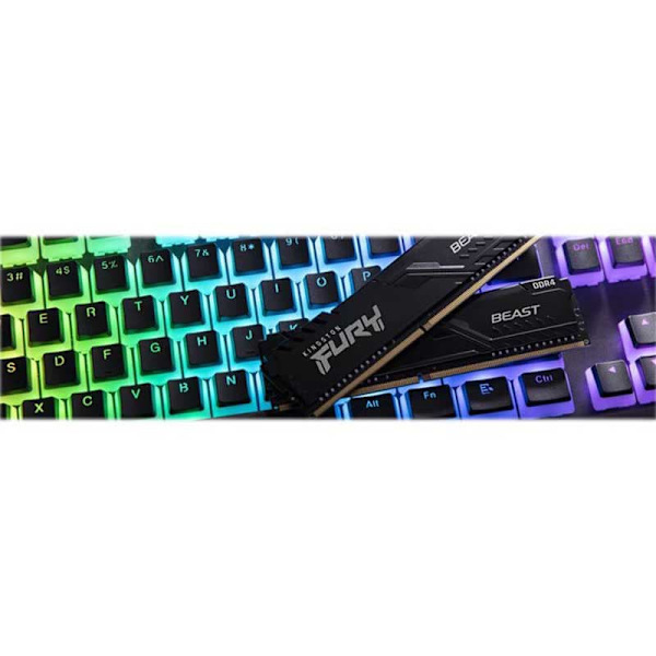 Kingston Ram-hukommelse Kf432c16bbk2/16 16gb 2x8gb Ddr4 3200mhz Sort