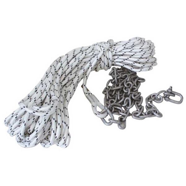 Oem Marine Ankkuriköysi Ketjulla 30 M Hopeinen 8 mm