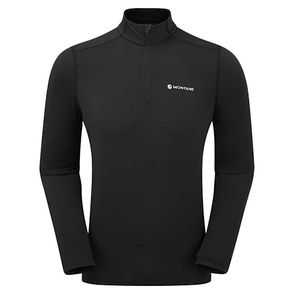 Montane Dart Xt Halv Dragkedja Långärmad T-shirt Svart S Man