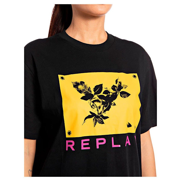 Replay Kortærmet T-shirt W3623d.000.20994 Sort S Kvinde