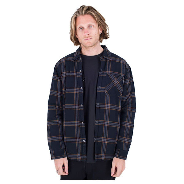 Hurley Lang ærmet Skjorte Portland Sherpa Sort M Mand