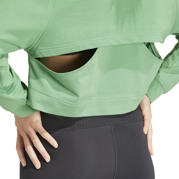 Adidas Tröja Power Cover Up Grönt XL / Regular Kvinna