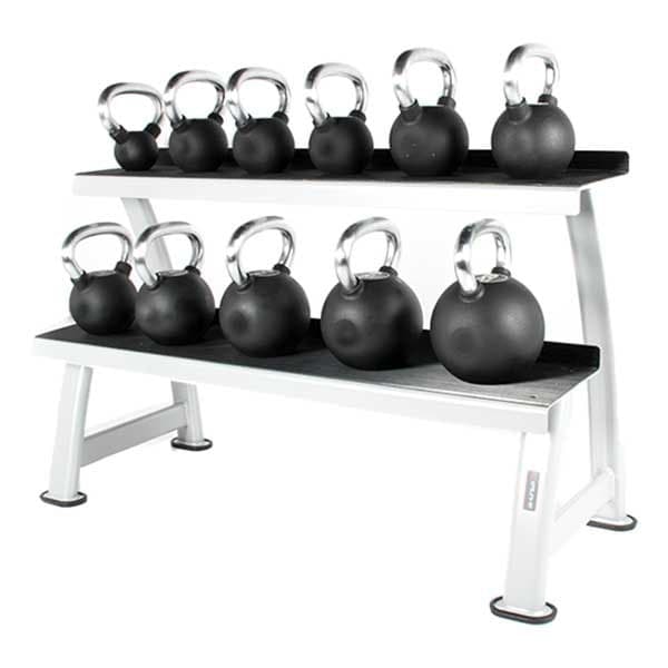 Olive Kettlebell Rack Silver