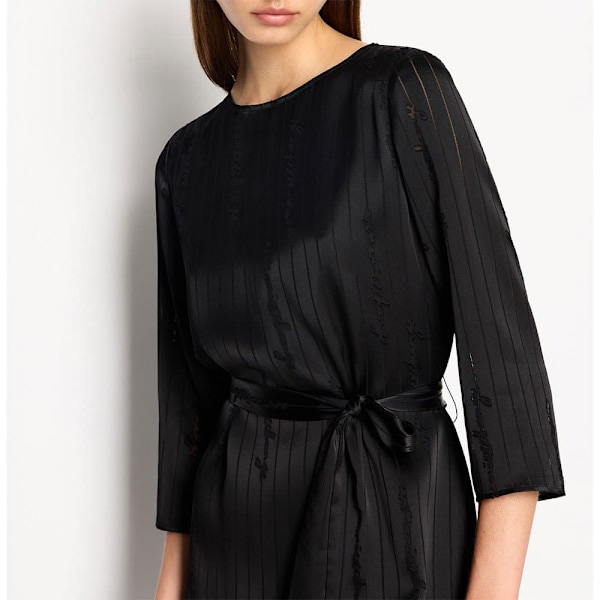 Armani Exchange Langærmet Lang Kjole 6rya11_yn2kz Sort XL Kvinde