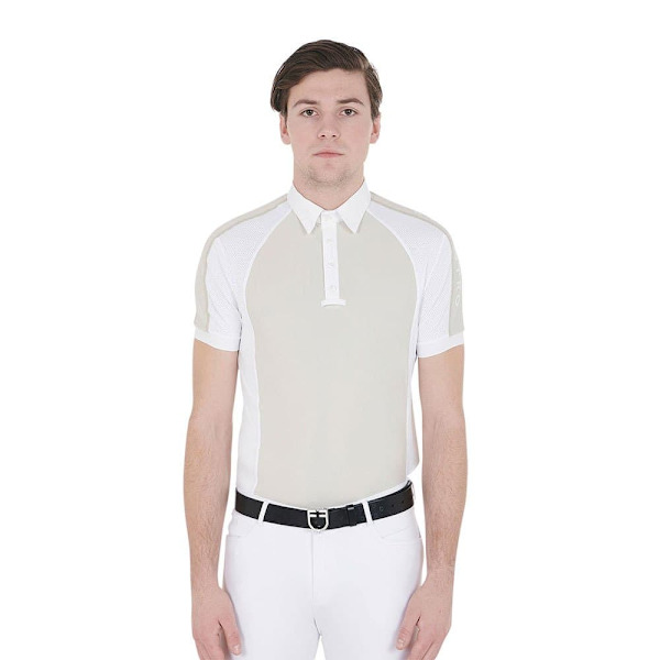Equestro Kortärmad Piké Buttons 1/2 Mesh  S