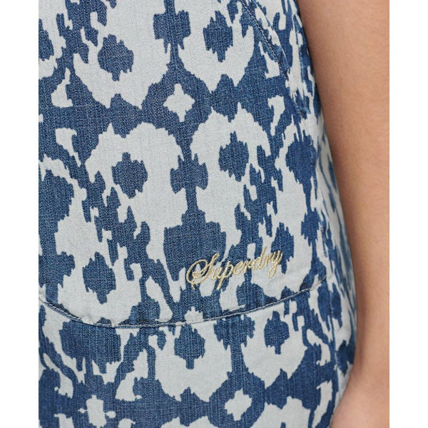 Superdry Romper Vintage Woven Blå M Kvinna