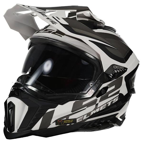 Ls2 Mx701 Explorer Alter Fullface-hjelm Hvid 3XL