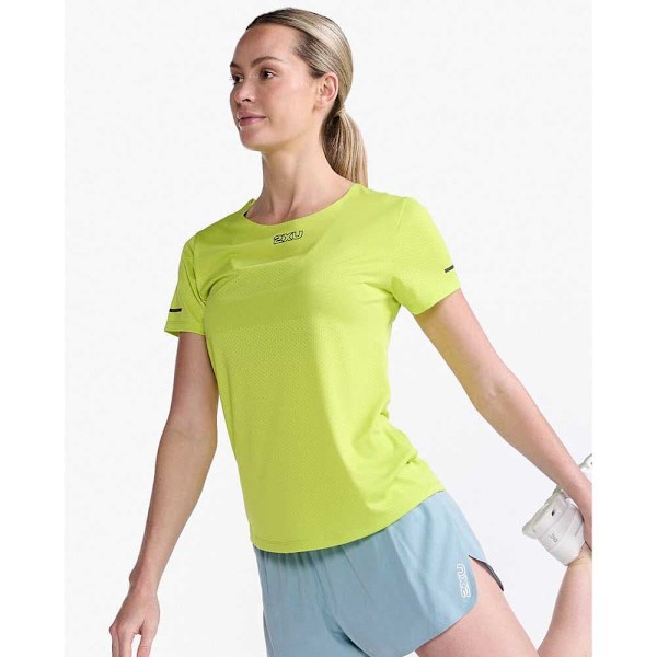2xu Kortærmet T-shirt Light Speed Tech Gul L Kvinde