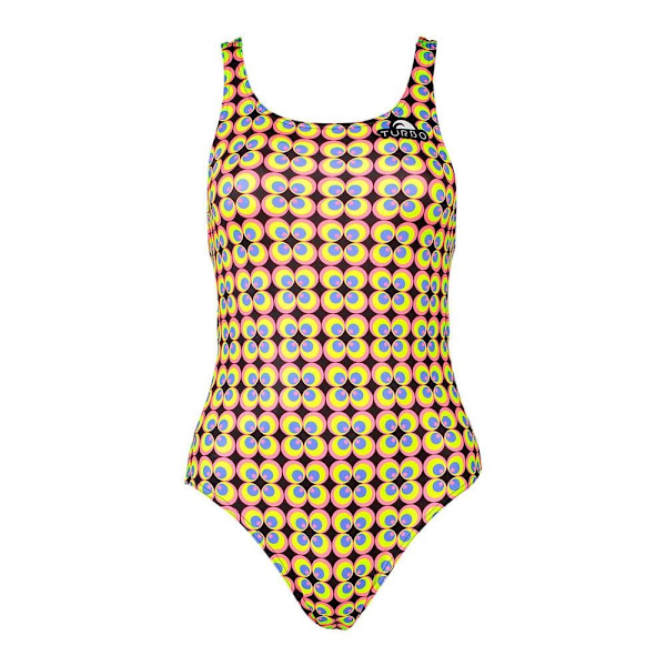 Turbo Badedragt Flower 70 Gul 3XL Kvinde