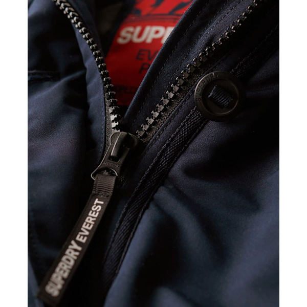 Superdry Parkas Everest Faux Fur Blå XS Kvinna