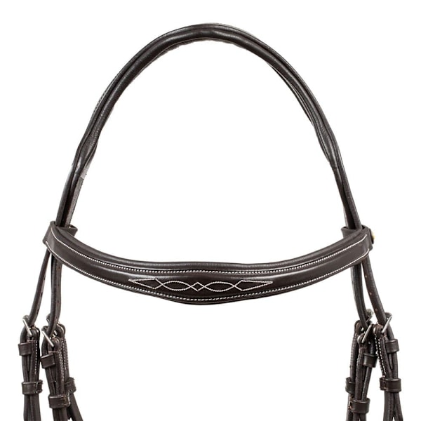 Equestro Anatomic Soft Stitched Tygel Brun Cob
