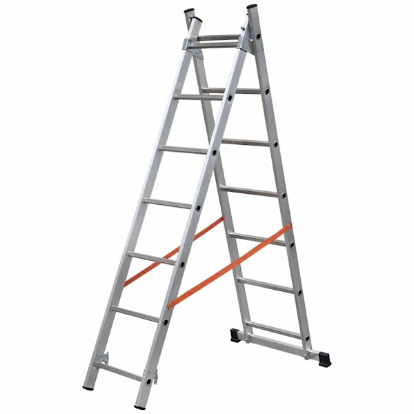 Gierre Modula Steg Utdragbar Aluminiumstege 2x7 Silver