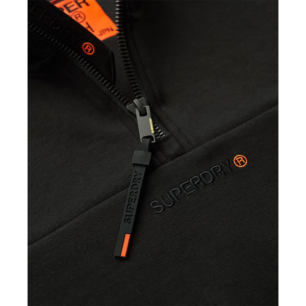 Superdry Tech Logo Loose Halv Lynlås Sweatshirt Sort 2XL Mand