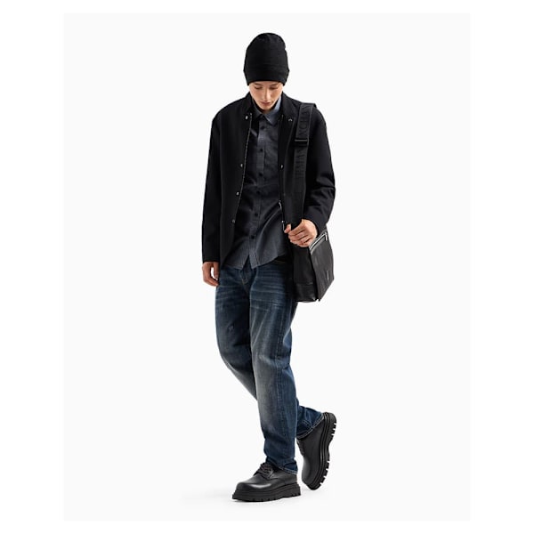 Armani Exchange 6dzc30_zn5uz Skjorte Med Lange ærmer Grå M Mand