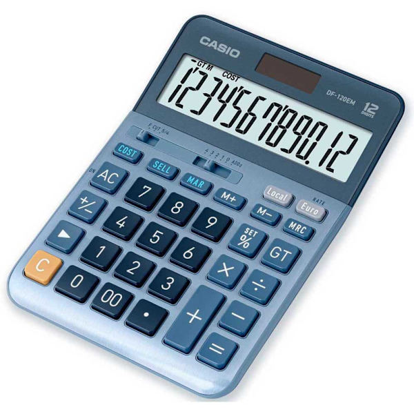 Casio Videnskabelig Regnemaskine Df-120em Blå Blå