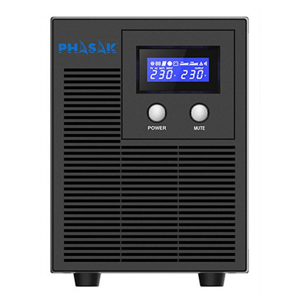 Phasak Ups Ottima 7610 Surge Protection 1060va Sort One Size / EU Plug