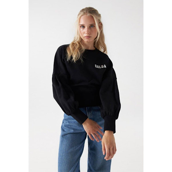 Salsa Jeans Tröja 21007109 Svart L Kvinna