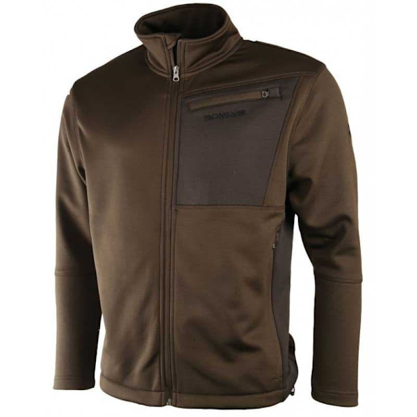 Somlys Sweatshirt Med Fuld Lynlås 424 Brun S