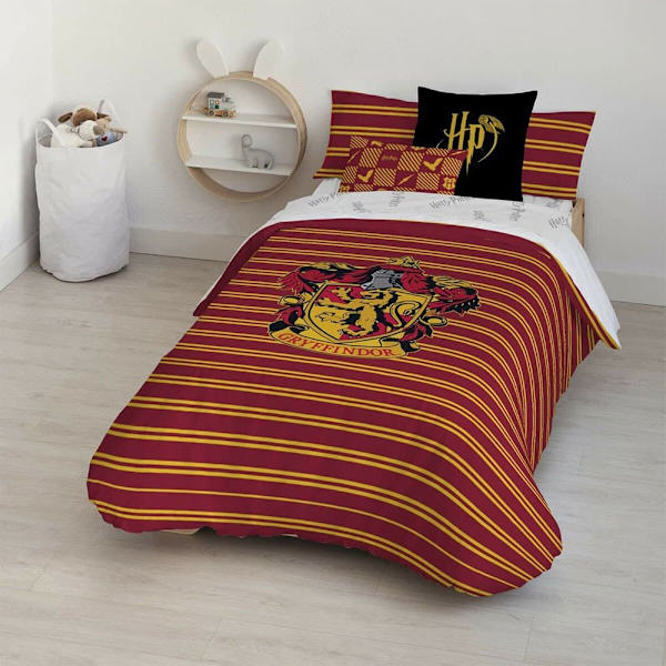 Play Fabrics Nordic Case Med Bomuldsknapper Til Gryffindor Shield 105 180x240 Cm Seng