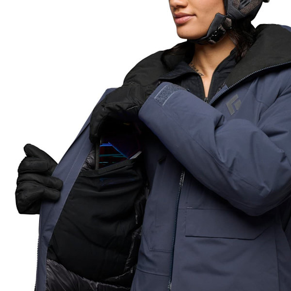 Black Diamond Factor Insulated Parka Grå M Kvinna