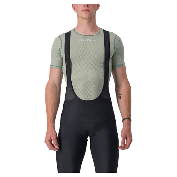 Castelli Pro Mesh 2.0 Kortärmad Baslager Grönt S Man