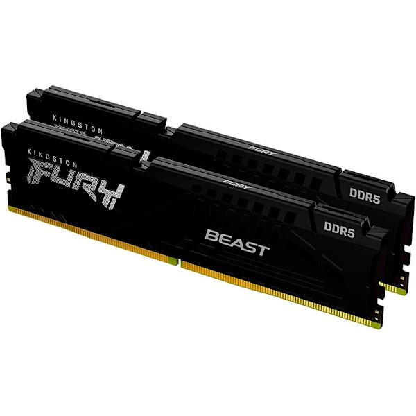 Kingston Ram-hukommelse Fury 32gb 2x16gb Ddr5 5600mhz Sort