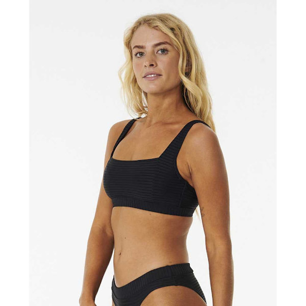 Rip Curl Premium Surf D-dd Crop Bikinitopp Svart XS Kvinna