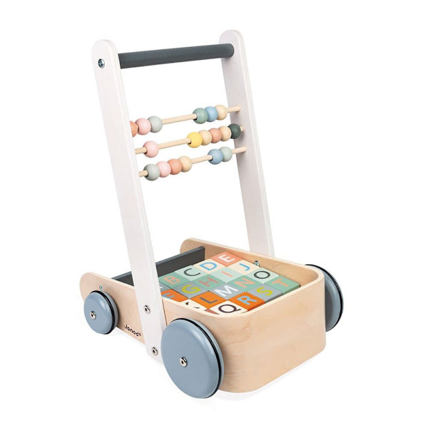 Janod Sweet Cocoon Cart Kanssa Lohkot Abc Monivärinen 1-4 Years