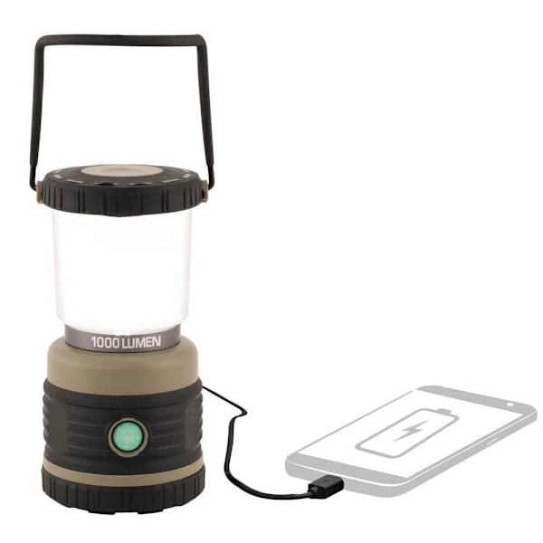 Robens Ladattava Lighthouse Musta 1000 Lumens