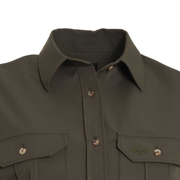 Pasion Morena Lang ærmet Skjorte Safari Grøn 2XL