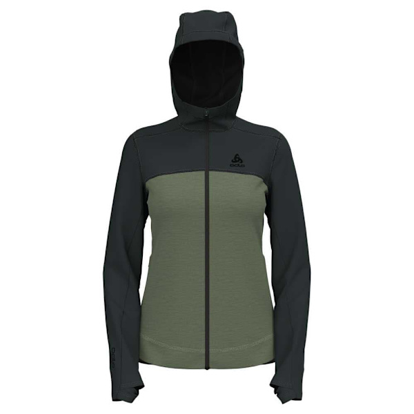 Odlo Full Dragkedja Fleece Performance Wool Grönt M Kvinna