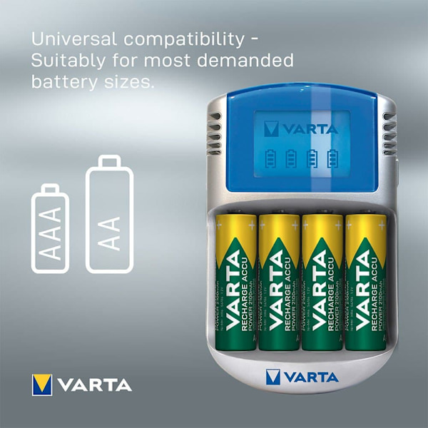 Varta Akkulaturi Usb Aa/aaa Harmaa