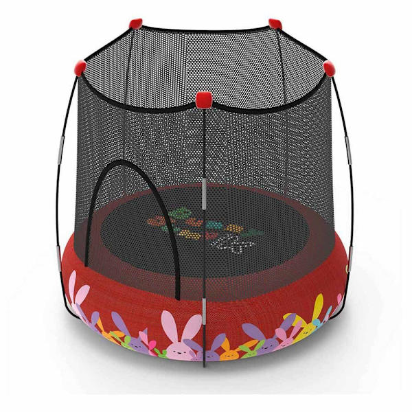 Devessport Trampolin I Kohala 2 1 Lekplats Och Trampolin Röd