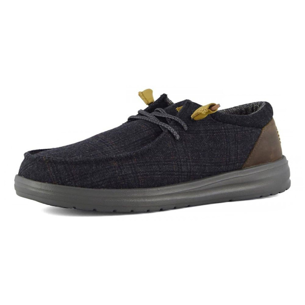 Hey Dude Skor Wally Grip Wool Blå EU 43 Man